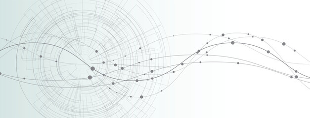 New technology and business abstract modern background