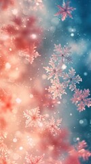 Canvas Print - snow flakes backgrounds snowflake abstract.