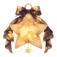Wall Mural - elegant festive star ornament