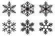 © Slava - snowflakes icon, snow or snowflake winter symbol set vector art illustration isolated on transparent png Blue snowflake icon set isolated vector illustration. Snowflake different icons.