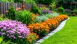 © Romeo - Beautiful floral display in a residential garden with vibrant colors