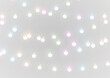 © ira11998877 - Bright glowing christmas garland with festive lamps, merry star decoration and seasonal holiday background illumination png.