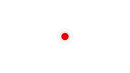Recording sign icon, Red logo camera video recording symbol, rec icon, rec button 4k animation on white background