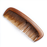 wooden comb isolated on white