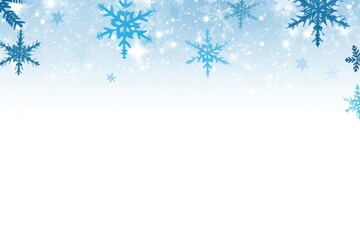 Canvas Print - snowflake border snowflake backgrounds white.