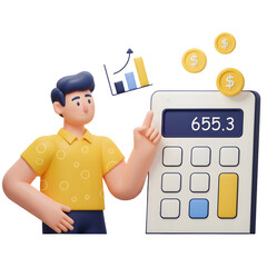 Wall Mural - Account management  illustration PNG File
