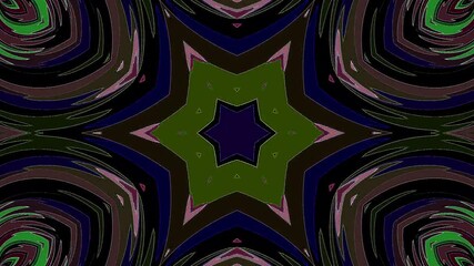 Wall Mural - abstract lines colorful light shining round shape in center, Abstract background moving stripes and flashing with shining light