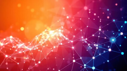abstract digital network connections and data visualization