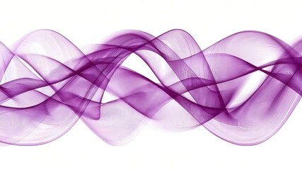 Wall Mural - abstract flowing purple wave pattern on a bright background for design projects and creative use