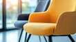 © Kakabe - Stylish modern chairs in a bright setting, perfect for interior design projects, marketing materials, or home decor blogs, Ideal for showcasing contemporary furniture trends and color themes,