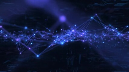 Dynamic blue network pulsating with digital energy, perfect for tech startups, data visualization, and innovative business solutions, a future forward concept