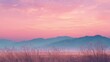 © Girl - Pastel sunrise over misty mountains (1)