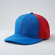 © MdHafijul - Stylish Two-Tone Baseball Cap in Red and Blue