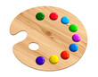 © Jasim - Minimal Art Palette with Mixed Paints – Studio Product Style