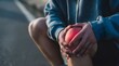 © Nardo leo - Athlete suffering from painful knee injury while running outdoors, highlighting joint pain, sports injury, and recovery challenges