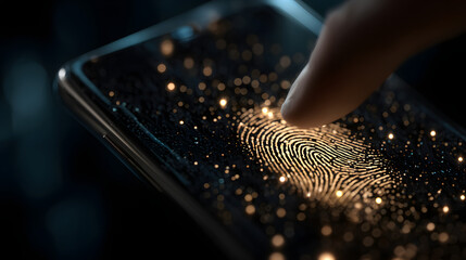 cybersecurity of personal data safety, mobile smartpone using biometric fingerprint and Two-factor authetication app login, Generaive AI