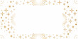 © Bijoy - Elegant gold starburst and sparkle border design on a clean white background