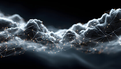 Cloud computing digital communications. generative A
