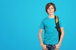 © BillionPhotos.com - Photo portrait of charming student boy carry backpack