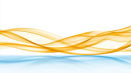 Wall Mural - Abstract Wavy Lines in Orange and Blue Shades on a Clean Background for Creative and Artistic Projects and Designs