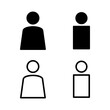 © OLIVEIA - User Icon vector illustration. person sign and symbol. people icon.