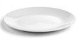 © Gerald - Simple, white, round, empty plate on a white background, casting a shadow to the lower right corner of the image