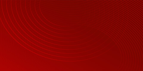 Wall Mural - red abstract background with glowing geometric lines. trendy natural good monocrome line simple art 
