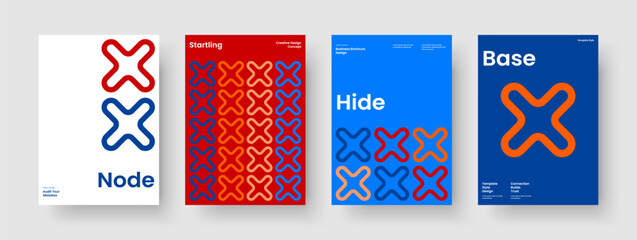 Canvas Print - geometric business presentation layout. creative book cover design. isolated poster template. banner