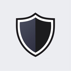Vector shield icon in a flat design style, symbolizing security, protection, and safety. A modern graphic emblem for data privacy and defense concepts