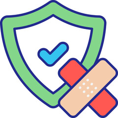 Wall Mural - Security Patch Icon