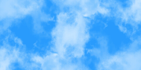 Wall Mural - blue sky with soft white clouds, natural background with fluffy cloudscape and clear atmosphere for 