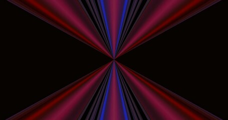 Wall Mural - this dynamic visual features a vivid tunnel with radiant pink and black patterns, creating a mesmeri