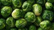 © Oleksandr Blishch - Fresh brussels sprouts background