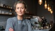 © Agnieszka - Confident cafe owner on small business saturday
