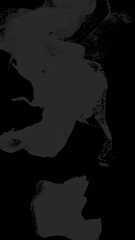 Wall Mural - dark gray wispy smoke flow loop on alpha transparent background