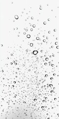 Wall Mural - Clear Water Droplets Falling Gracefully, Creating Beautiful Patterns on a Pristine White Surface