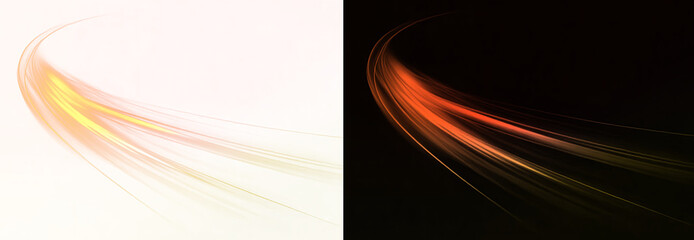 Colored png line light streak gradient motion curve trail glow.
