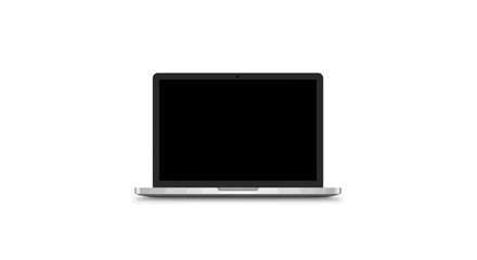 Sleek laptop mockup with transparent background for website design and app presentation projects, perfect for developers