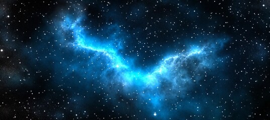 Wall Mural - stunning cosmic landscape, a majestic display of stars and nebulas in the vastness of space