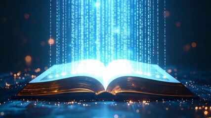Open book digital code streaming