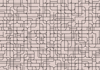 Intricate interconnected network of abstract geometric lines creating a complex visual pattern