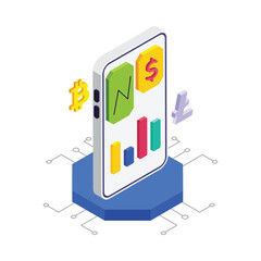Wall Mural - Payment System isometric vector illustration.
