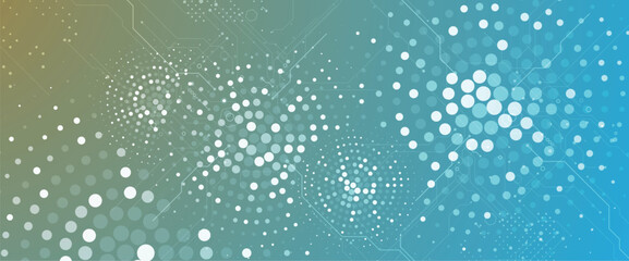 Technology and business cloud information flow modern background