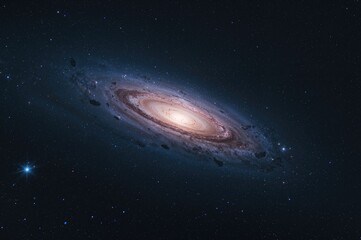 a broad view capturing the galaxy along with faraway stars, encompassing our solar system within it.
