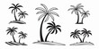 © Tonima - Tropical Palm Trees Silhouette Collection 3.