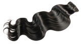 A Wavy Black Hair Extension Isolated Transparent PNG