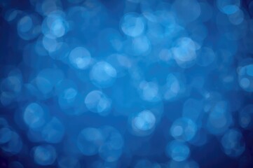 Wall Mural - blurred blue bokeh backdrop with empty space