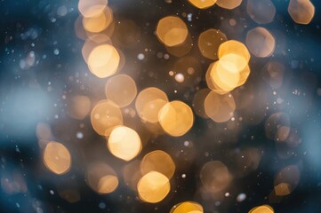 Wall Mural - blurred light spots with bokeh effect for abstract backdrop
