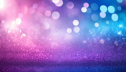 a gradient background of purple pink and blue with sparkling bokeh lights