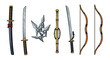 © Jessica - Japanese Martial Arts Weapons: Swords, Shuriken, Jo Staff and Bows